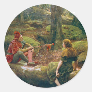 Adesivo Na Floresta de Arden, c. 1892 por John Collier