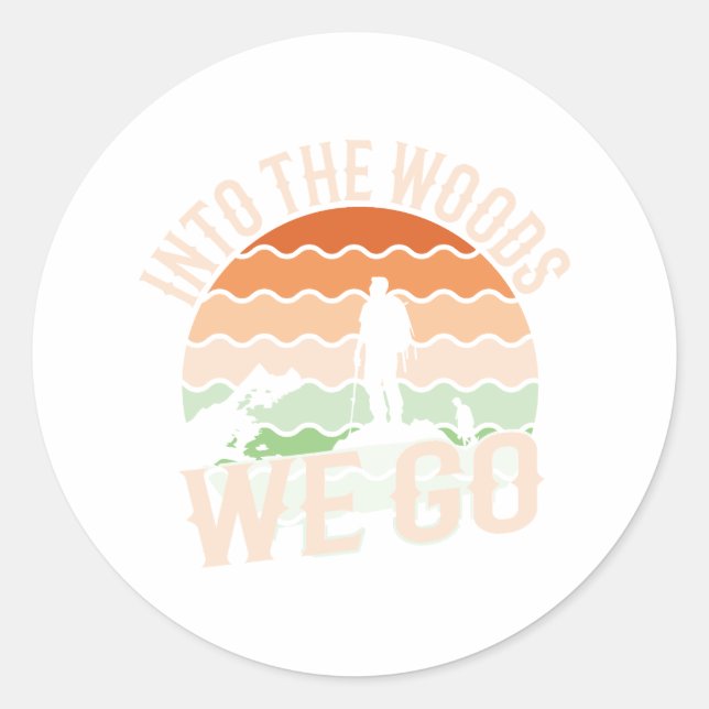 Adesivo Na floresta nós vamos (Frente)