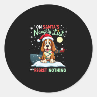 Adesivo Na Lista de Natal do Papai Noel de Meninos Maus Nã