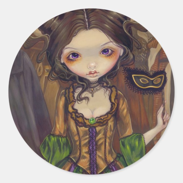 Adesivo Na Mascarada Ball Gótica Sticker (Frente)