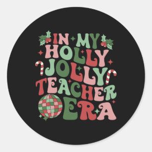 Adesivo Na Minha Alegre Era de Natal Holly Professor Vibra