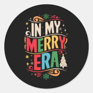 Adesivo Na Minha Alegre Era Natal Xmas Férias FamíliaNa Mi
