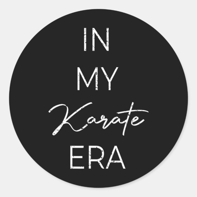 Adesivo Na Minha Época Do Karate 1 (Frente)
