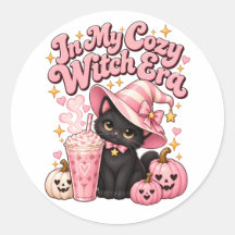 Na Minha Era de Bruxa Aconchegante Rosa Halloween