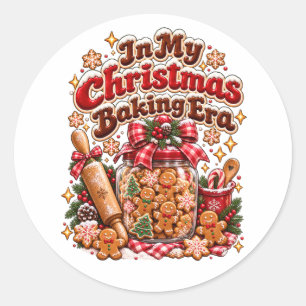 Adesivo Na Minha Era de Confeitaria de Natal Gingerbread R