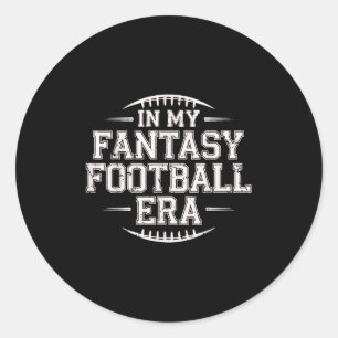 Adesivo Na Minha Era de Futebol Fantasia Retro Groovy Quem