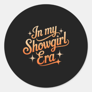 Adesivo Na Minha Era de Showgirl Retro Ocidental Cowgirl B