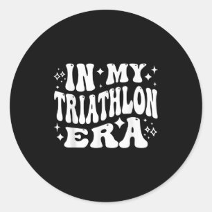 Adesivo Na Minha Era de Triatlo Divertido Nadar Ciclismo C