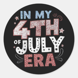 Adesivo Na Minha Era do 4 de Julho EUA Patriótico American