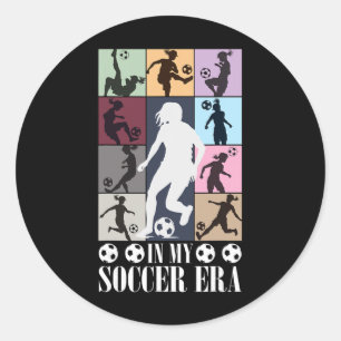 Adesivo Na Minha Era do Futebol Garota de Futebol Engraçad