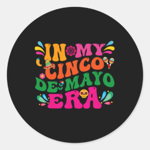 Adesivo Na Minha Era Groovy do Cinco De Mayo Nacho Média F