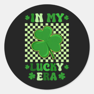 Adesivo Na Minha Era Sortuda Trevo de Shamrock Irlandês Di