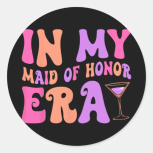 Adesivo Na Minha Madrinha de casamento Era Bridesmaid Squa