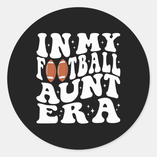 Adesivo Na Minha Tia De Futebol Era Groovy, Tia De Futebol (Frente)