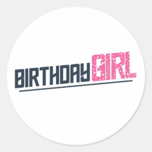 Adesivo Na moda Birthday Girl