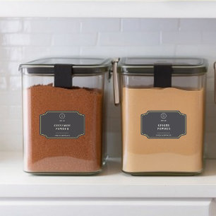 Adesivo Na moda Black Company Logo Promocional Pantry