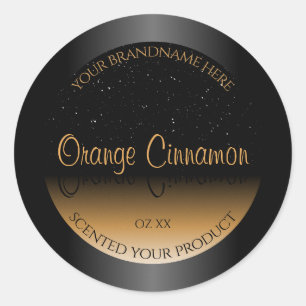 Adesivo Na moda Black Orange Product Labs Soft Glitter