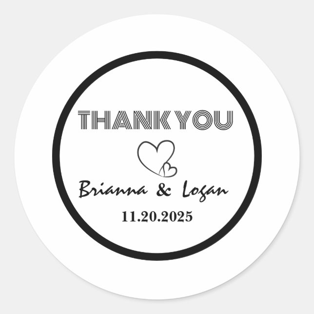 Adesivo Na moda Black & White Wedkers (Frente)