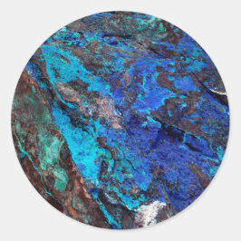 Adesivo Na moda Blue Marble Stone