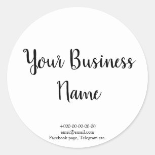 Adesivo na moda branco de Rico, padaria, rua