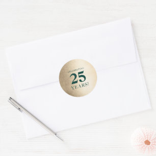 Adesivo NA MODA empresarial ANIVERSÁRIO ouro verde