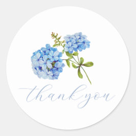 Adesivo Na moda Hydrangea Obrigado Vinheta de Casamento
