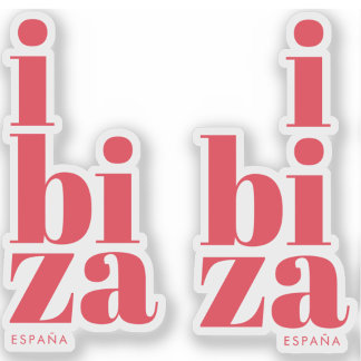 Adesivo Na moda Ibiza Espanha