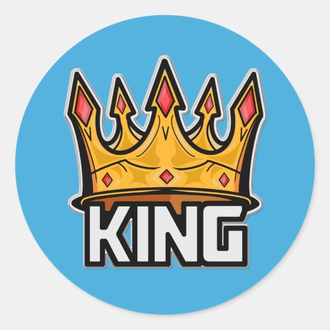 Adesivo Na moda King Crown Sticker (Frente)