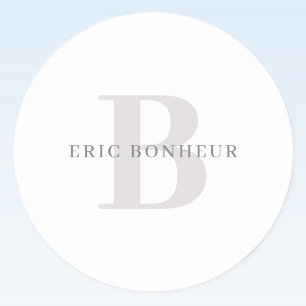 Adesivo Na moda Modern Name & Monograma