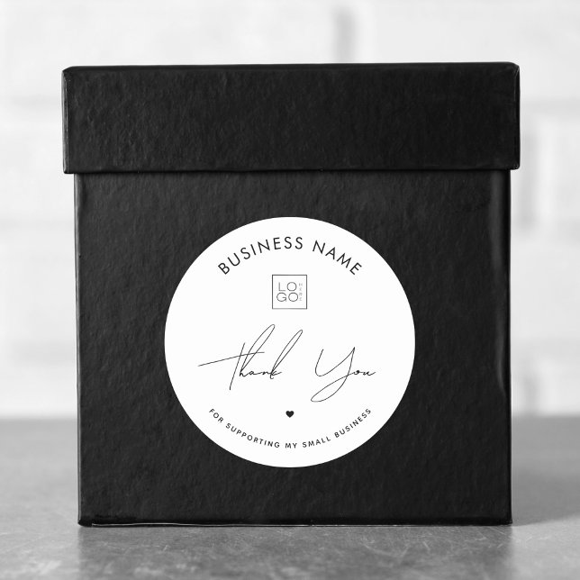 Adesivo Na moda Obrigado Logotipo Personalizado Para Peque (Criador carregado)