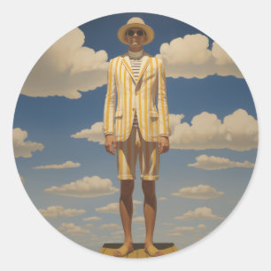 Adesivo Na moda Retro Beachwear - Moda de Verão em greve