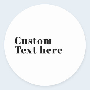 Adesivo Na moda Retro Modern Lettering Preto editável