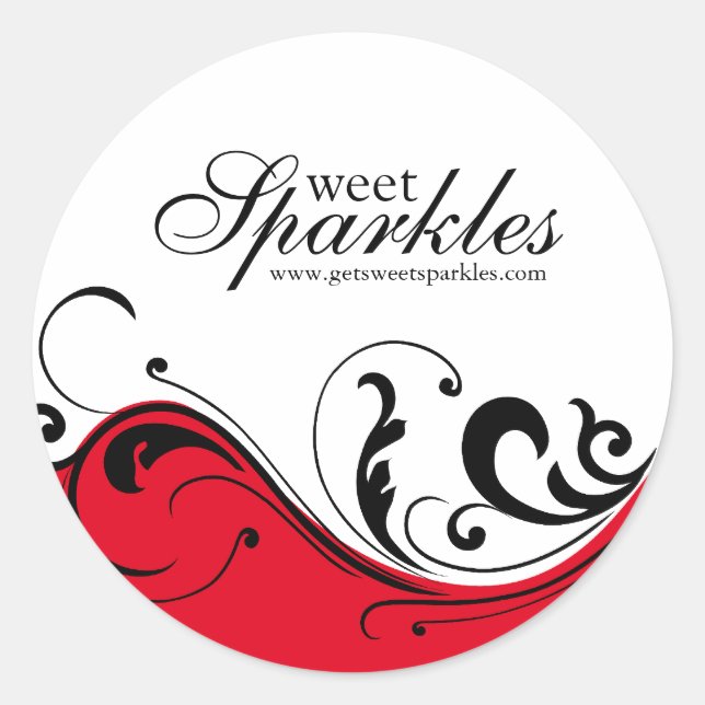 Adesivo Na moda Scroll Packaging Stickers (Frente)