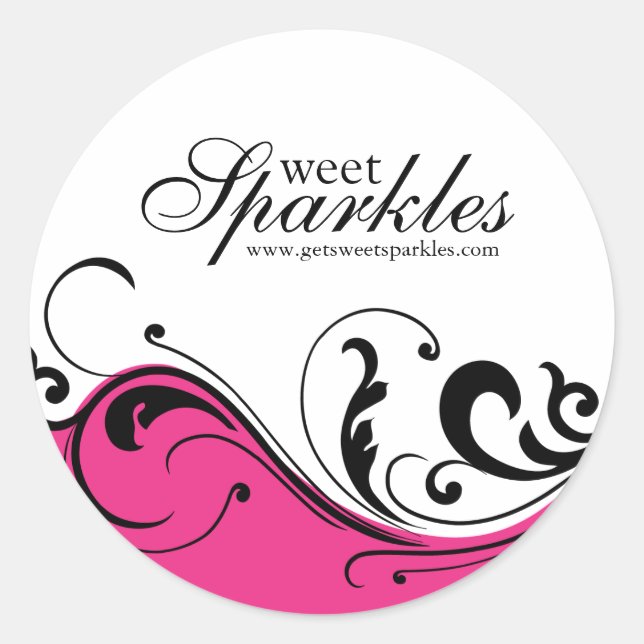 Adesivo Na moda Scroll Packaging Stickers (Frente)