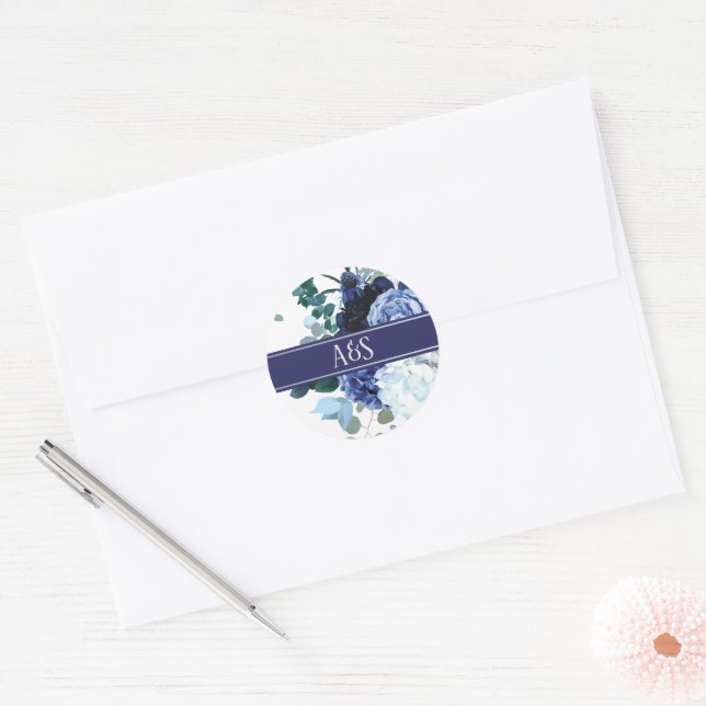 Adesivo Na moda Soft Indigo e Casamento Azul (Envelope)