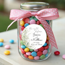 Adesivo Na noite anterior ao casamento das flores verdes d