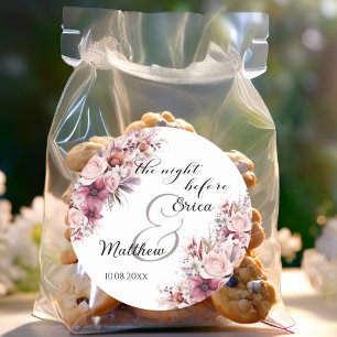 Adesivo Na noite anterior ao casamento Floral de Dusty Pin