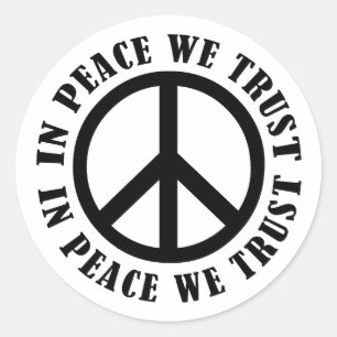 Adesivo Na paz nós confiamos