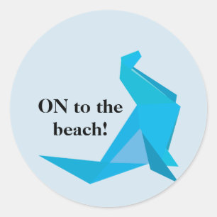 Adesivo Na praia Sticker