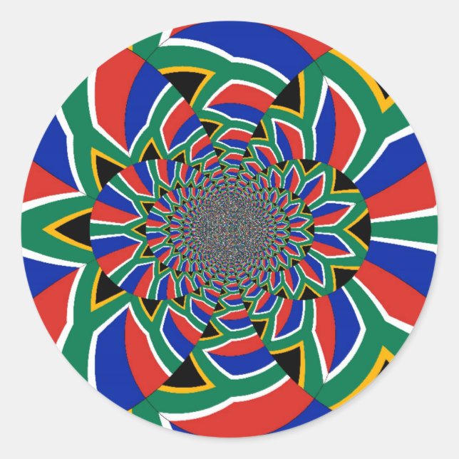 Adesivo Nação Arco-Íris: Vibrante Impressão de Arte na Áfr (Frente)