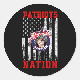 Adesivo Nação De Logotipo Do Patriots Denbigh Hs
