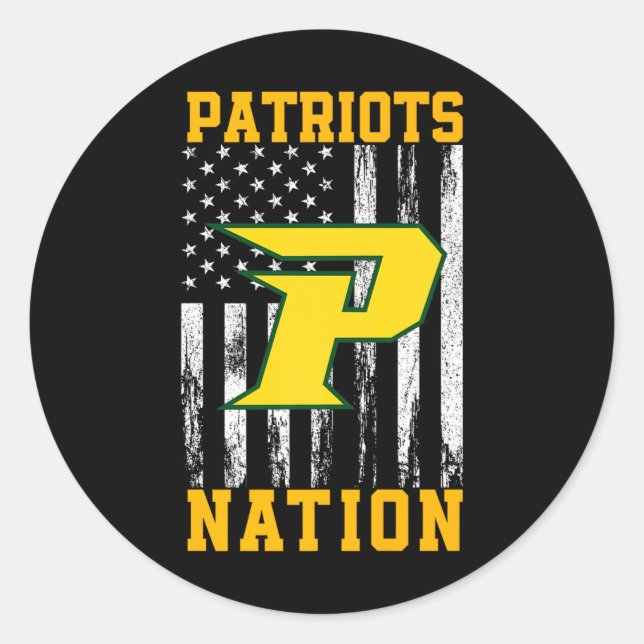 Adesivo Nação De Logotipo Do Patriots Pecrest Hs (Frente)