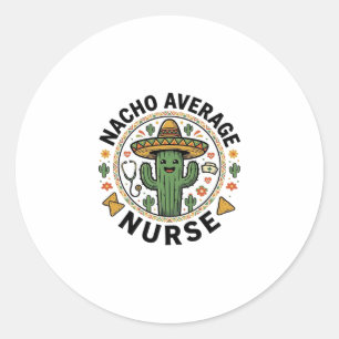 Adesivo Nacho Average Nurse Cactus Fiesta Camisa Design_1