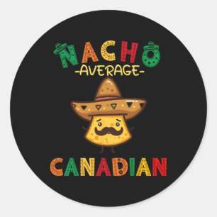 Adesivo Nacho canadense médio engraçado Cinco De Mayo Somb