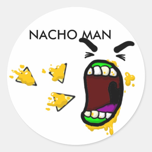 Adesivo Nacho Man Stickers (Frente)