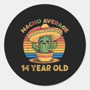 Adesivo Nacho Média 14 anos Cinco de Mayo 14 Birth