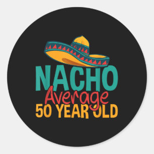 Adesivo Nacho Média 50 anos Cinco de Mayo 50.