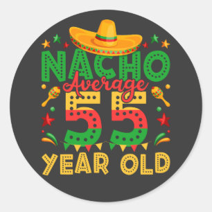 Adesivo Nacho Média 55 Anos Cinco de Mayo