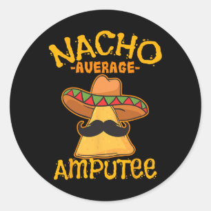 Adesivo Nacho Média Amputeo Mexicano Cinco de Amputeação
