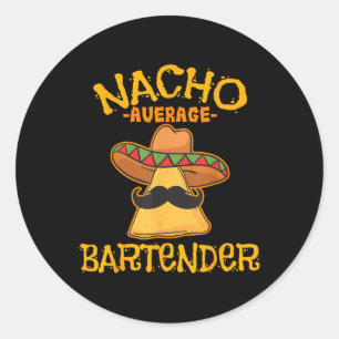 Adesivo Nacho Média Bartender Cinco De Mayo Fiesta